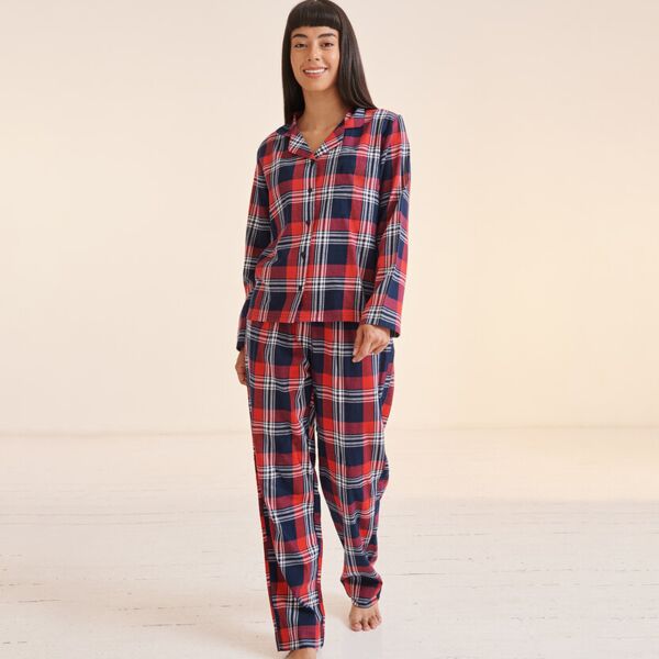 Skinnifit Women's tartan lounge Set SK074 Women's tartan lounge Set Thumbnail