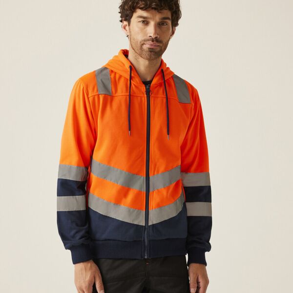 Regatta High Visibility Pro hi-vis full zip hoodie RG457 Pro hi-vis full zip hoodie Thumbnail