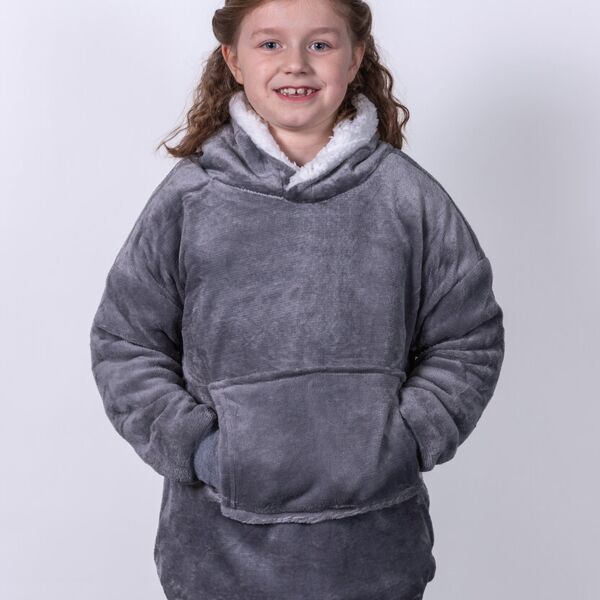 Ribbon The Kids Ribbon oversized cosy reversible sherpa hoodie RI003 The Kids Ribbon oversized cosy reversible sherpa hoodie Thumbnail