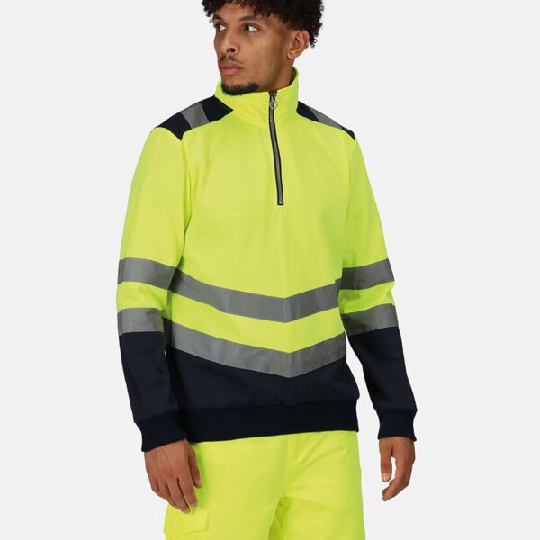 Regatta High Visibility Pro hi-vis ¼-zip sweatshirt RG466 Pro hi-vis ¼-zip sweatshirt Thumbnail