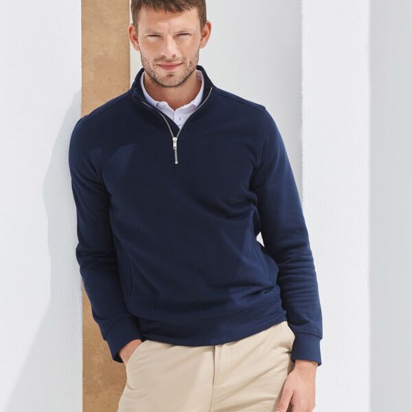 Henbury Unisex sustainable ¼-zip sweatshirt HB842 Unisex sustainable ¼-zip sweatshirt Thumbnail