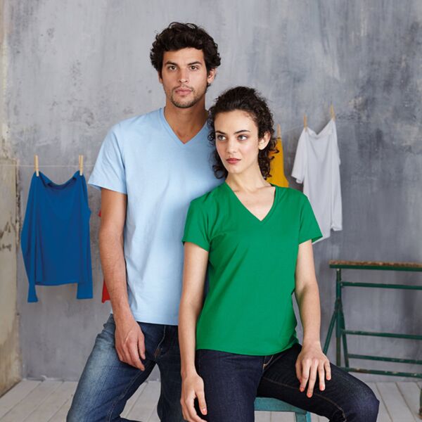 Kariban Ladies' short-sleeved V-neck T-shirt KB381 Ladies' short-sleeved V-neck T-shirt Thumbnail