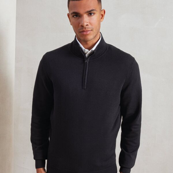 Premier ¼ zip knitted sweater PR695 ¼ zip knitted sweater Thumbnail