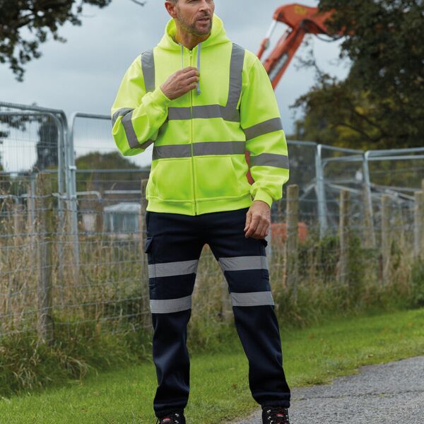 Yoko Hi-vis zip hoodie (HVK07) YK012 Hi-vis zip hoodie (HVK07) Thumbnail