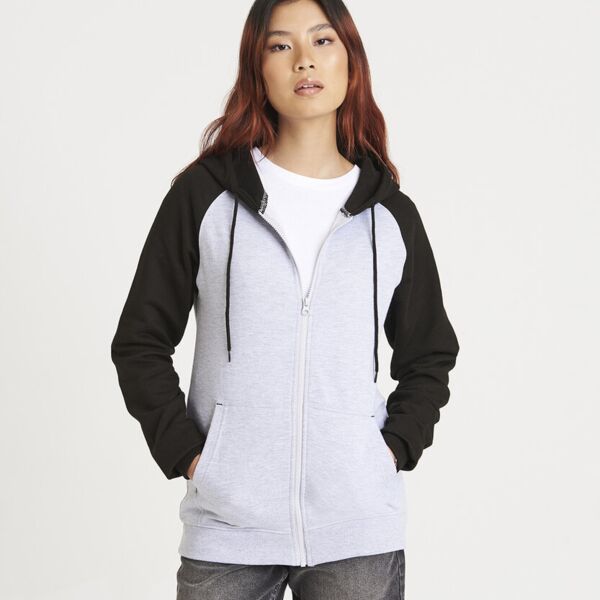 AWDis Just Hoods Baseball zoodie JH063 Baseball zoodie Thumbnail