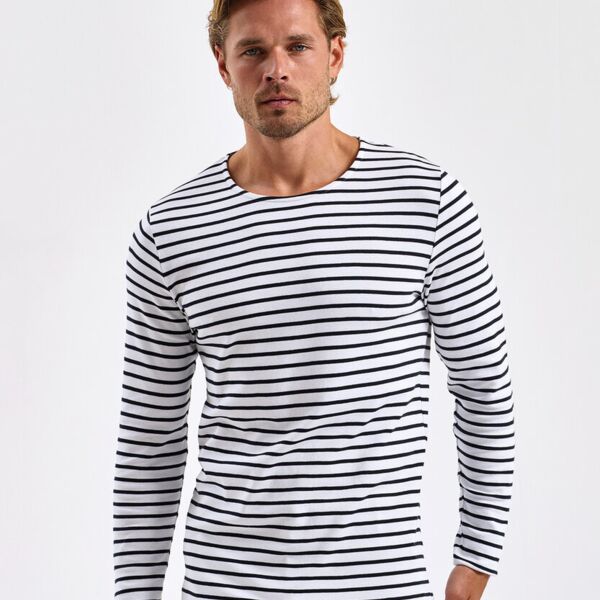 Asquith & Fox MENS Marinière coastal long sleeve tee AQ070 MENS Marinière coastal long sleeve tee Thumbnail
