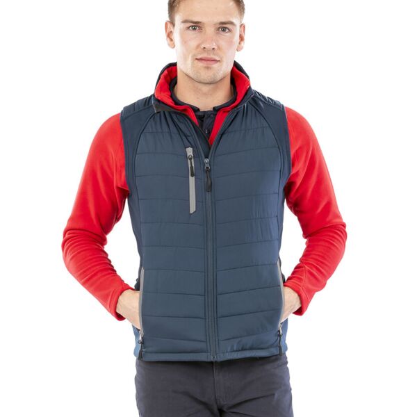 Result Genuine Recycled compass padded softshell gilet. R238X compass padded softshell gilet. Thumbnail