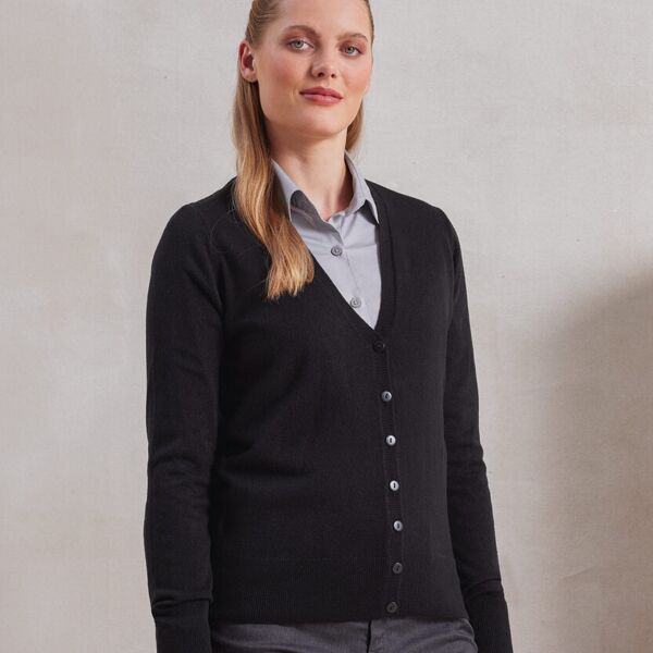Premier Women's 'essential' acrylic cardigan. PR402 Women's 'essential' acrylic cardigan. Thumbnail
