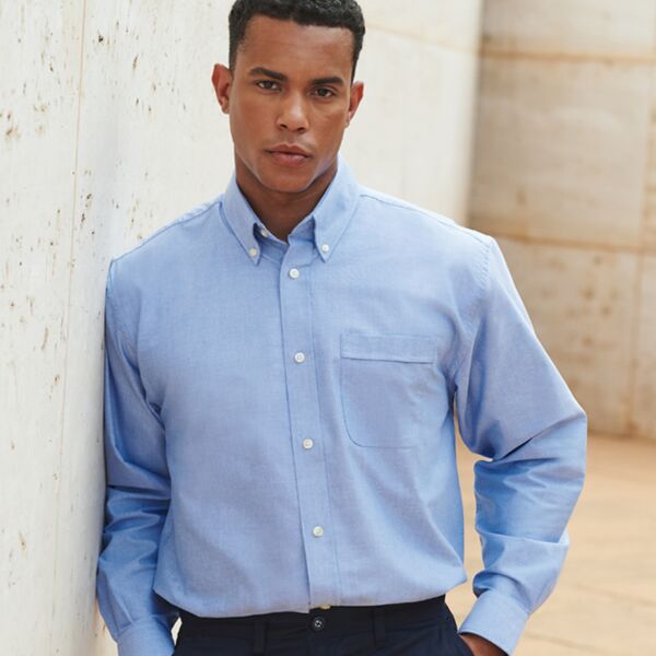 Henbury HENBURY Long Sleeve Classic Oxford Shirt. H510 HENBURY Long Sleeve Classic Oxford Shirt. Thumbnail