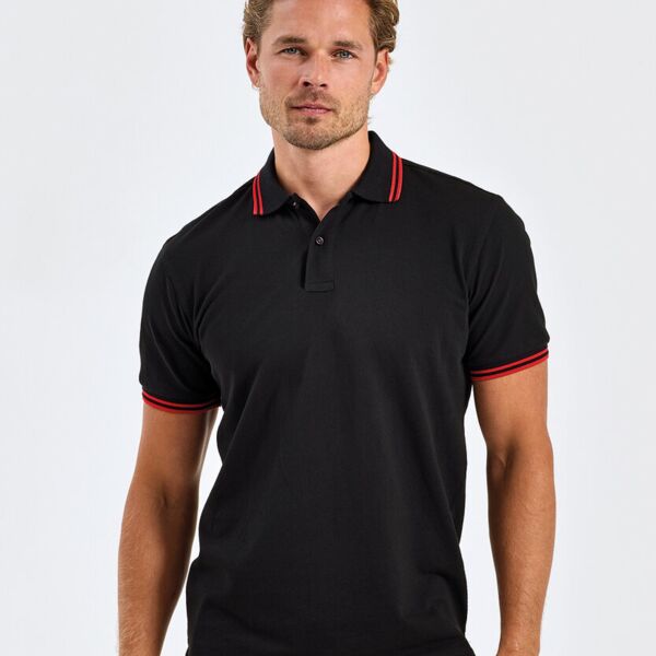 Asquith & Fox MENS classic fit tipped polo AQ011 MENS classic fit tipped polo Thumbnail