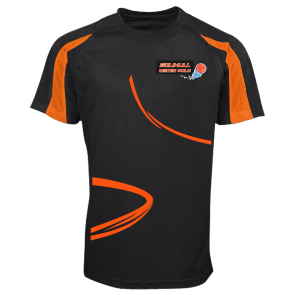 SWPC - UNISEX SQUAD TEE NAME/NUMBER - CONTRAST  cool T. Thumbnail